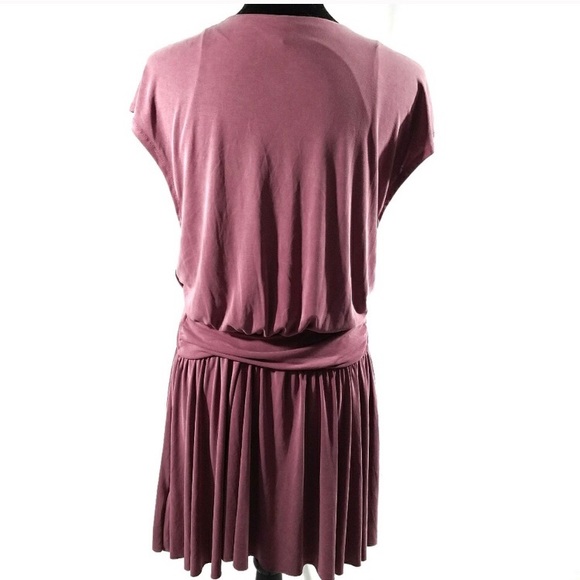 Free People Criss Cross Mini Dress in Mulberry - Picture 4 of 7
